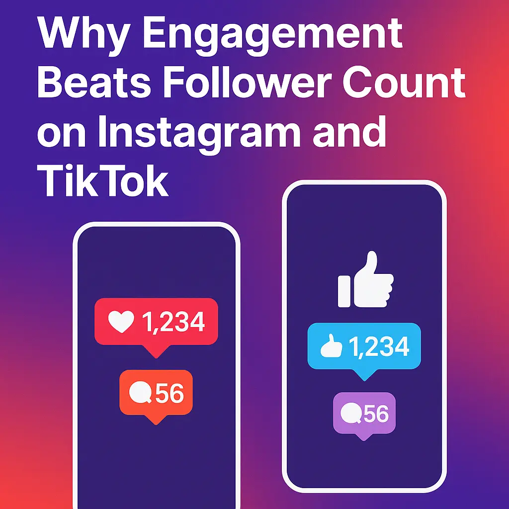 Why Engagement Beats Follower Count on Instagram and TikTok